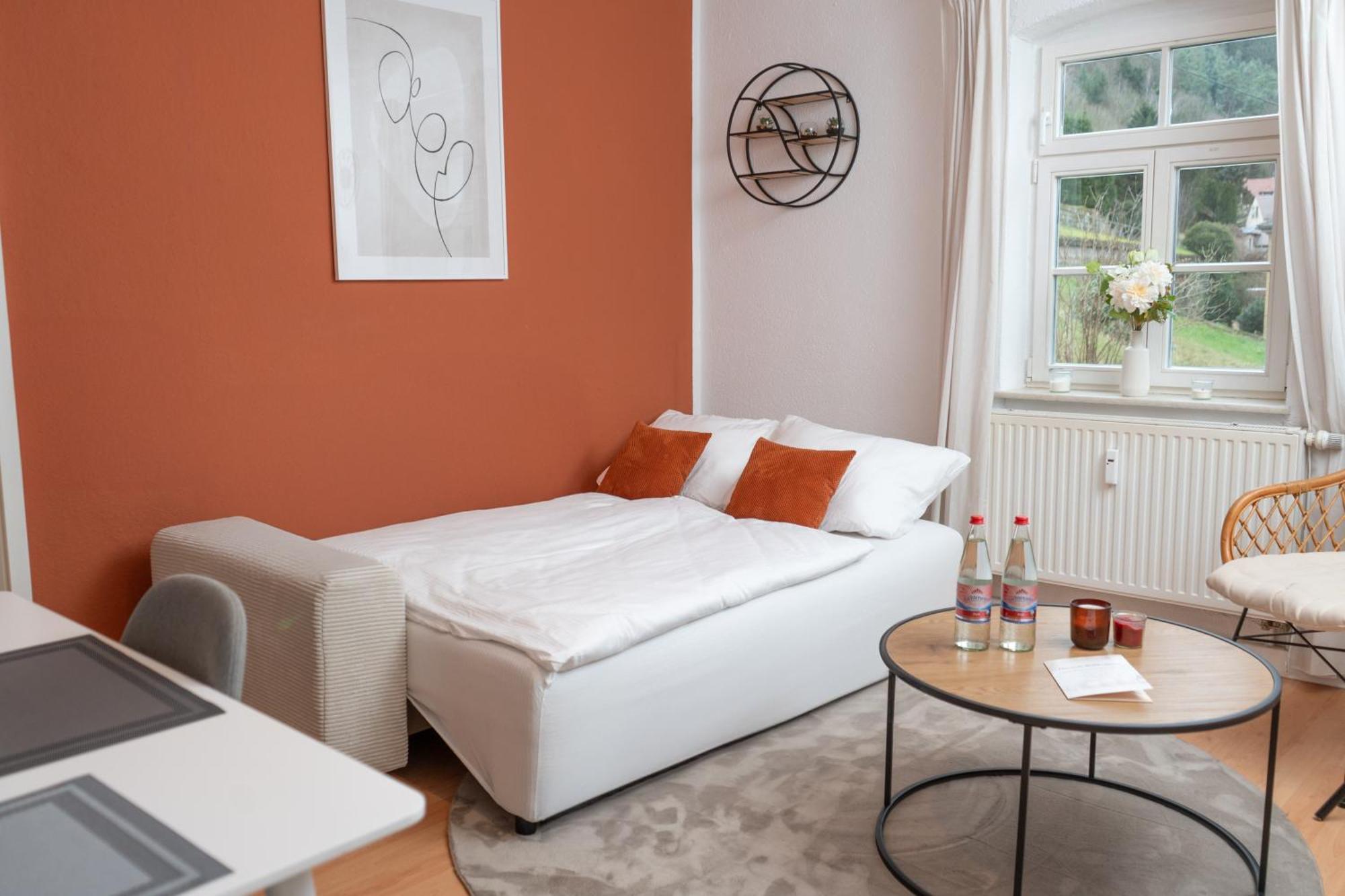 Stilvolles Apartment Mit Festungsblick Im Zentrum Konigstein an der Elbe Bagian luar foto